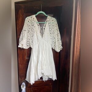 Free People Islet Dress in White